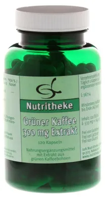 Immagine prodotto di Green Line Nutritheke, estratto di caffè verde, 300 mg per capsula, 120 capsule