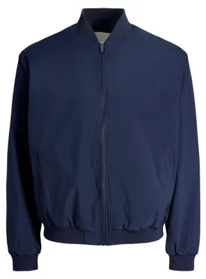 Produktbild von Jack & Jones 12268608_2078_L, Bomber, Uni, Erwachsener, Reißverschluss, Polyester, Blau