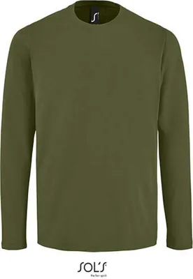 Produktbild von SOLs 02074 | Herren Long-Sleeve T-Shirt Imperial - Farbe: Dark Khaki - Größe: S