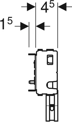 Produktbild von Geberit 461430001 GIS WT-Set für Standarmatur