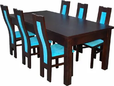 Immagine prodotto di Tavolo da pranzo + 6 sedie Set di sedie per sala da pranzo Gruppo da pranzo Tavolo moderno Tavoli Nuovo Z41