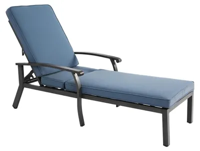 Image de Fauteuil de relaxation - Chaise de jardin - Chaise d'extérieur - Transat - Dossier réglable - Aluminium résistant aux intempéries