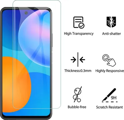 Obrázok produktu pre Ochranná sklenená fólia pre Huawei P Smart 2021 Ochrana displeja Full 9H pancierová fólia
