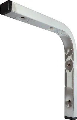 Produktbild von Winkelkonsole gebogen 90° - Chrom