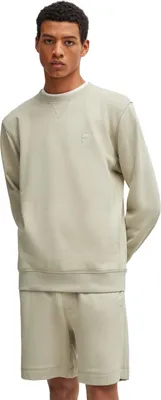 Produktbild von BOSS Orange Pullover Rundhals Beige Baumwolle