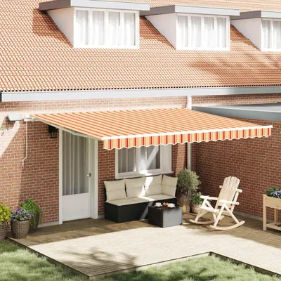 Obrázok produktu pre Zatemniteľná markíza Žltá a oranžová 450 × 350 cm