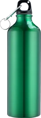 Produktbild von 750 ml Wasserflaschen mit Karabiner Tragbare Aluminium-Wasserflasche Wiederverwendbarer auslaufsicherer Wasserkrug fuer Wandern, Reisen, Outdoor-Sport, Fitnessstudio, Fitness