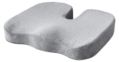 Image de Omgoods - Coussin de siège en mousse à mémoire de forme pour soulager les douleurs dorsales en voiture et au bureau