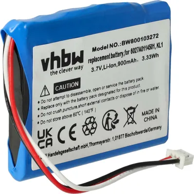 Produktbild von vhbw Akku kompatibel mit TomTom Via 1535TM, 1535T, 1605TM, 1605M, 1605 GPS Navigation Navi (900 mAh, 3,7 V, Li-Ion)