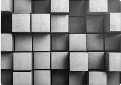 Obrázek produktu pro Geometrické Kostky– Ochranná podložka na podlahu – Podložka pod židli – 100x70 cm – Protiskluzová podložka na tvrdé podlahy