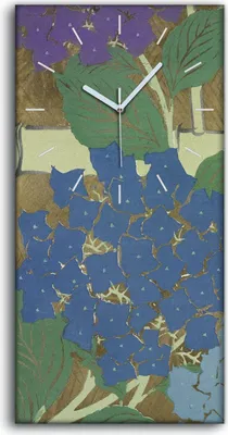 Produktbild von Wanduhr Uhr Wandbild Leinwand Geräuschlos 30x60 Gemälde Blumen Pflanzen Kunst - weiße Hände