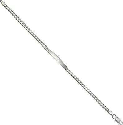 Produktbild von F Armband 925 Silber rhodiniert Schildband