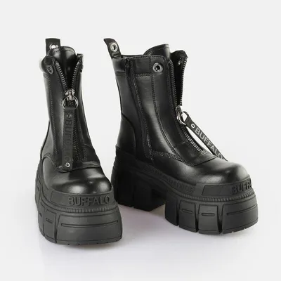 Produktbild von Buffalo Boot Damen Gospher Zip Boot schwarz Streetwear Sonstiges Material EU38