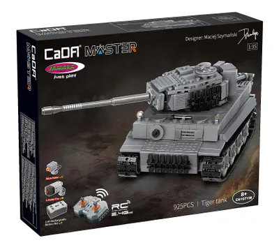 Immagine prodotto di Jamara CaDA Carro armato Tiger 1:35 grigio 2,4 GHz Brick