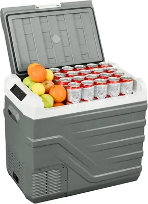 Productafbeelding van 44L Autokoelkast NL50 12V Draagbare Autokoelkast met Vriezer Koelkasten 12V/24V DC 100240 Volt AC Elektrische Koelbox voor Camping, RV, Roadtrip, Pic