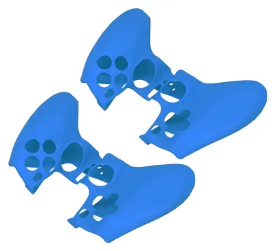 Immagine prodotto di copertura protettiva in silicone in 2 pezzi, ergonomica, morbida, anti-scivolo, anti-polvere per il controller PS5