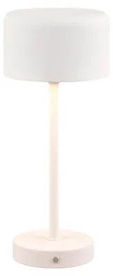 Zdjęcie produktu dla Lampa stołowa LED akumulatorowa Jeff biała 1,5W Ciepła biel 150lm metal wym:30x12,6x12,6cm IP20 RL
