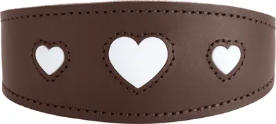 Produktbild von Hunter Windhundhalsband Love braun/schwarz