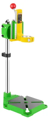 Obrázek produktu pro Vrtací stojan, výška 49 cm, nastavitelné sklíčidlo 1,5"-1,65", stabilní základna se závitovými otvory, vodítko s otočnou vodicí, nastavitelná výška