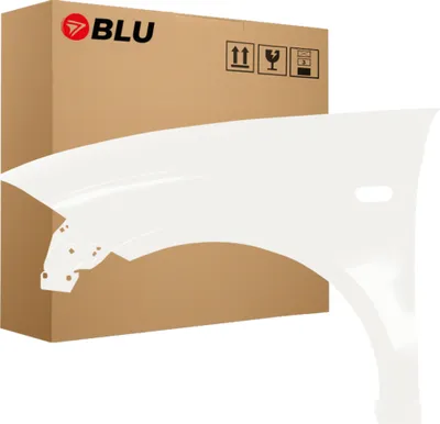 Image de BLU Aile Compatible avec Seat Altea 5P1/5P5 LB9A Gauche Weiß CandyWeiss | 2004-2015 | Avant | Peint| Prêt à Monter | Acier