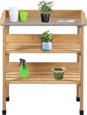 Image de Abri pour jardinière en bois 80 x 40 x 86 cm