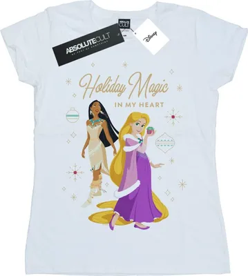 Produktbild von Disney - "Princess Holiday Magic In My Heart" T-Shirt für Damen BI37219 (XL) (Weiß)