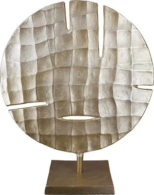 A decorative sculpture on a stand.