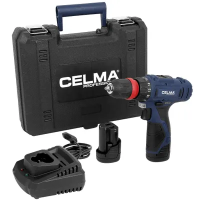 Zdjęcie produktu dla Wiertarko - wkrętarka CELMA Professional WAK-Li 12GEO 12V 32Nm 2x2Ah + Ładowarka
