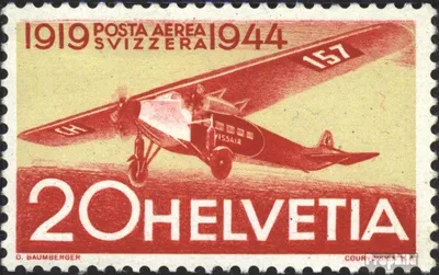 Produktbild von Briefmarken Schweiz 1944 Mi 436 postfrisch Flugpost