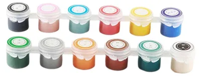 Produktbild von 12 Farben Keramikfarbe Set lebendiger Malerei Pigment Kit Mischbare Keramikkunst für Kinder Erwachsene
