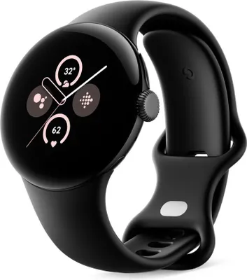 Produktbild von Google Pixel Watch 2 schwarz obsidian, Smartwatch, WiFi, AMOLED - 320 ppi
