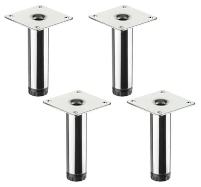 Produktbild von SOTECH Möbelfuß LIMA Ø 25 mm – Höhe 100 mm, Chrom poliert (4er Set)