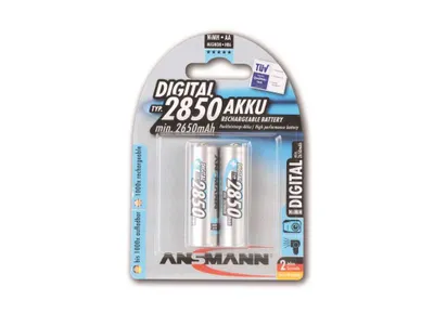 Image de Ansmann Batterie NiMH Type 2850 Mignon 2650mAh Digital 2er Blister