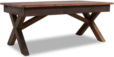 Zdjęcie produktu dla Stolik kawowy, drewno z odzysku, 110x60x45 cm
