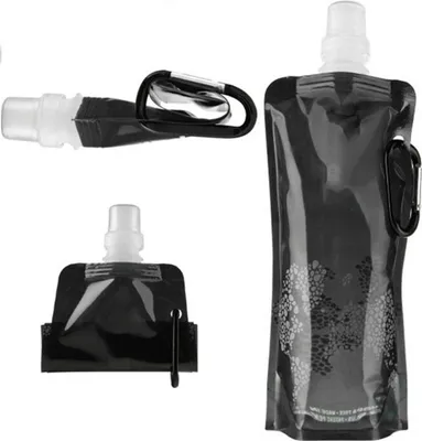Produktbild von Faltbare Trinkflasche, Farbe:Schwarz