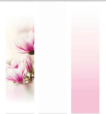 Produktbild von Schiebegardine 3er-Set Magnene rose 60x245 cm