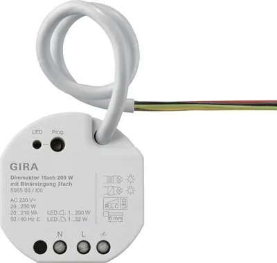 Produktbild von GIRA Dimmaktor 1f 200W UP KNX 506500 Secure