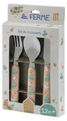 Produktbild von Petit Jour Kindergeschirr 3-tlg. Besteck - Der Bauernhof