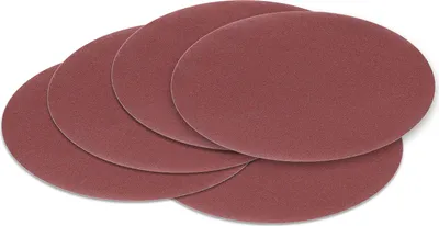 Produktbild von 10 Stück 180 mm Exzenter Schleifscheiben P220 Körnung , ohne Lochung, red Film , Haft Klett Schleifpapier