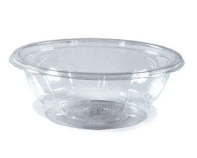 Produktbild von 50x Salatschalen rund Ø 17,6 x 5,9 cm klar 600 ml (PET)