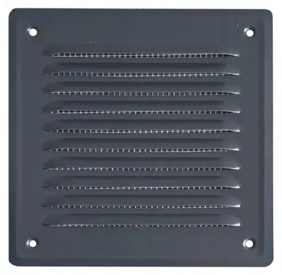 Obrázek produktu pro airRoxy Venkovní ventilační mřížka 14x14 komínová grafitová