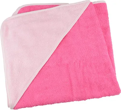 Produktbild von A&R 032.50 | Baby Hooded Towel / 75 x 75 cm - Farbe: Lime Green/Lime Green/White - Größe: 75 x 75 cm
