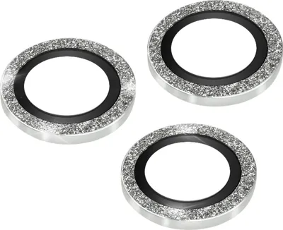 Immagine prodotto di Pellicola fotocamera Apple iPhone 14 Pro / 14 Pro Max 0,2 mm Bordo glitterato - Argento