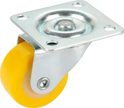 Produktbild von Tarrox Transport-Geräte-Lenkrolle, 30 x 30 x 14 mm gelb