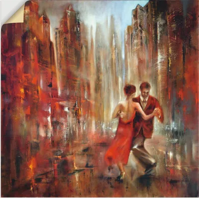 Produktbild von ARTland Wandbild, selbstklebend Tango Abstrakt Größe: 40x40 cm