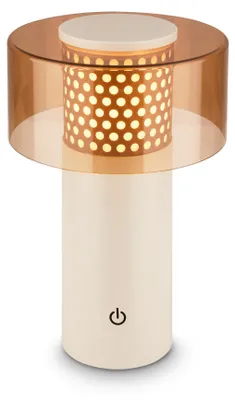 LED-Tischleuchte, Touch-Dimmer, dimmbar, warmweiß, 13x20,5 cm