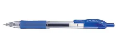 Produktbild von Gelkugelschreiber, 0,33 mm, Druckmechanismus, ZEBRA "Sarasa", blau