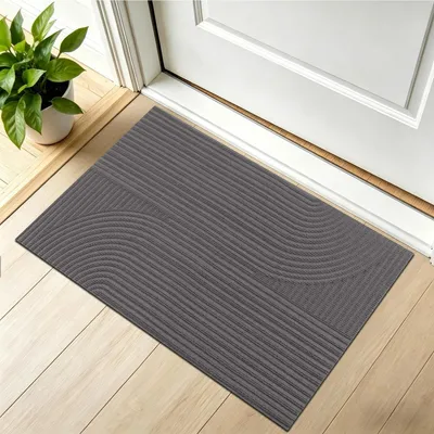Immagine prodotto di Tappetino per interni/esterni, grigio, 50x80 cm, antiscivolo