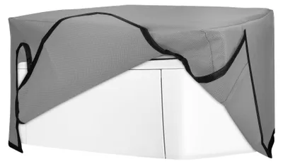 Produktbild von kwmobile Cover kompatibel mit HP LaserJet MFP M140w - Tasche Hülle Drucker - Staubschutzhülle Schutzhaube Schutzhülle - Hellgrau