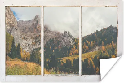 Produktbild von MuchoWow® Poster Ansicht - Landschaft - Baum 180x120 cm - Fotoplakat